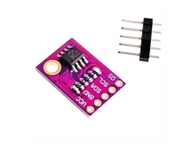 LM75 temperature sensor, high-speed I2C interface, high precision, development board module LM75A