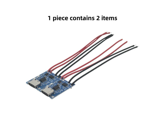 TP4056 3.7V 3.6V 4.2V Lithium 5V1A TYPE-C Charging and Discharging Protection Board with 10cm Pre-soldered Wires