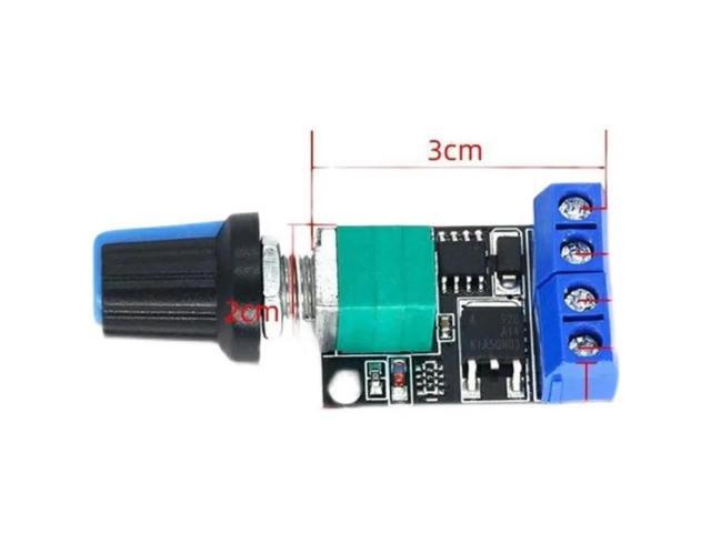 PWM DC motor speed regulator 5V-16V12V speed control switch 10A switch function LED dimming speed control module