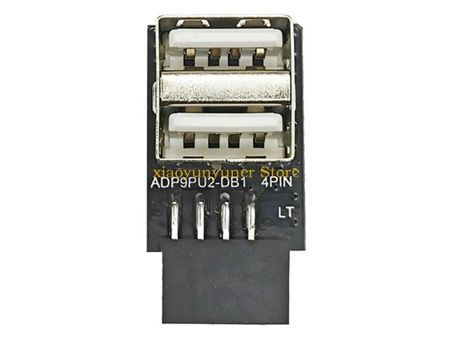 Motherboard USB 2.0 to 9Pin Front Connector Converter Mainboard 9Pin USB 2.0 Adapter Connector Dongle for PC
