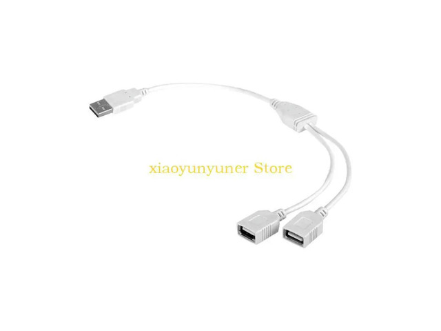 USB Y Splitters Cable Y Splitters Hubs Power Cable for Car Laptops PC