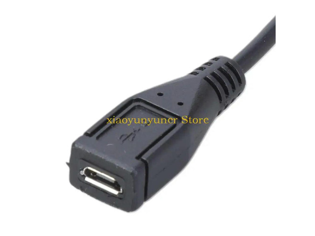 to USB Adapter Cable 5Pin Micro USB Female to Male to 5.5x2.5mm 5.5x2.1mm Converter Line 22AWG for DC5V Devices