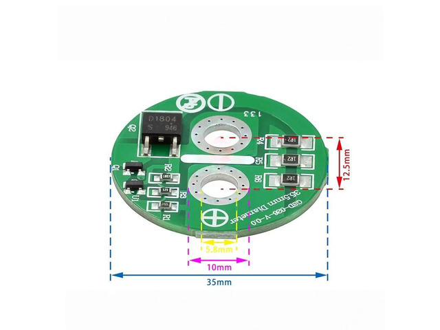 Super Farah Capacitor Soldered Protection Board 2.5V Balancing Board / Equalizing Board / Voltage Limiting Circuit Board