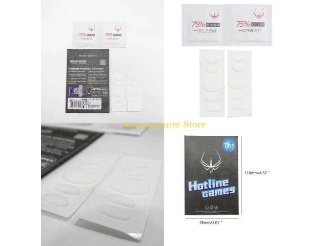 1Set Ice Mouse Skates for ZOWIE EC1-B EC2B Mouse Feet Pad Glides Curved Feet