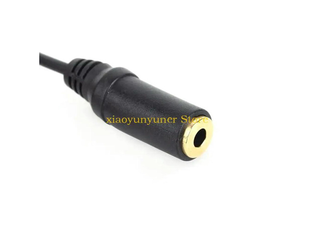 Mini USB to 3.5mm Mic Microphone Adapter Transfer Cable Wire For 4 3 Action Camera Connector