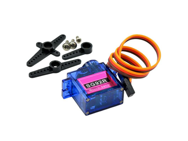 Model airplane servo, model SG92R 9g small servo/SG92R 2.5kg/4.8v motor 90 - 180°