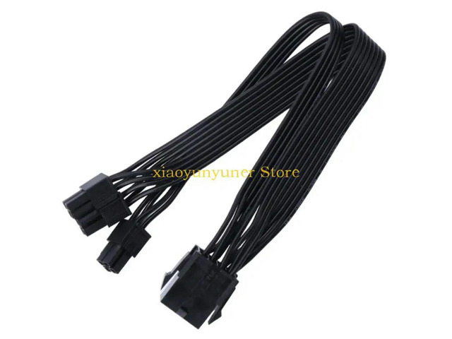 CPU 8Pin Female to CPU8P + ATX4P Extension Adapter Cable 18AWG Tinned Copper Cord
