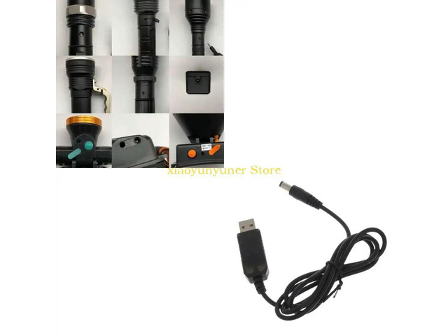 4.2V for DC Power Cord USB to for DC 5.5x2.5mm Barrel Adapter Connector Charging Cable Plug for USB Light Fan Radia