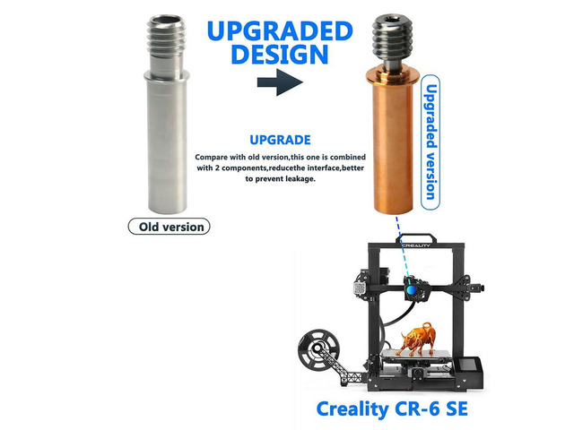 CR6 SE Titanium Alloy Bi-l Heatbreak For CR-6 SE Hotend 3D Printer 1.75MM Filament Heat Break