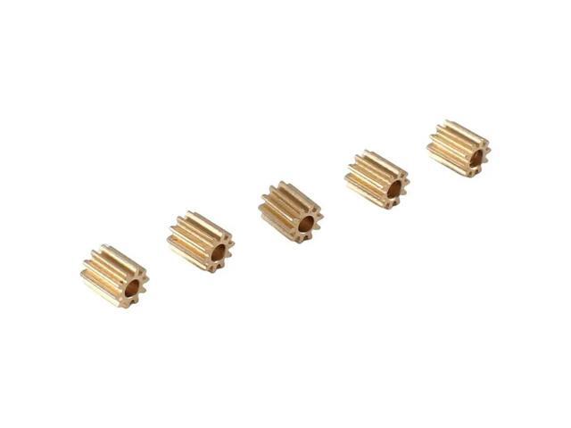 5Pcs Brass 10T Pinion Gear Motor Gear For Axial SCX24 1/24 RC Crawler Car Replacement Upgrade Parts Accessories