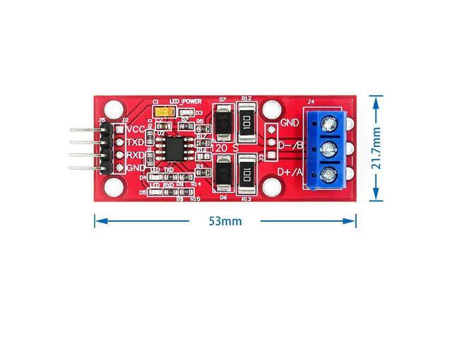 Single-chip TTL to RS485 converter module, 485 to UART level converter, automatic hardware flow control