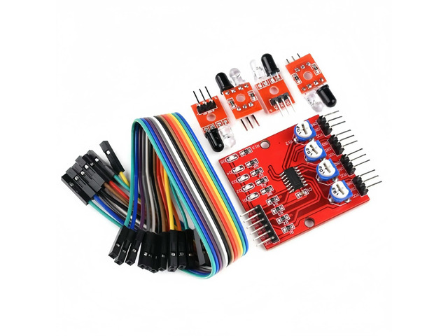 4-channel infrared tracking/following module/line-following module/obstacle avoidance/robotic vehicle/robot sensor