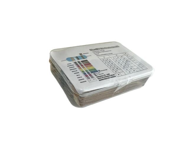 600PCS 1/4W l Film Resistor Kit, 1% Tolerance, Resistance Range 10-1M, 30 Types with 20 Pieces Each (Sample Kit)