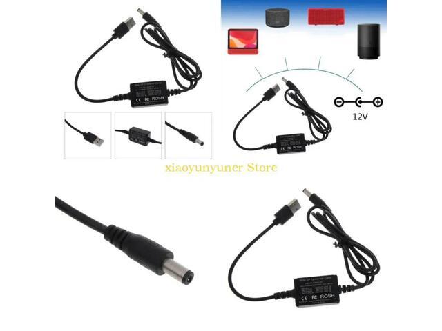 USB Step Up Converter Cable USB to DC5.5x2.1mm Power Regulator Charging Cable Cord 5V to 12V Charging Cable