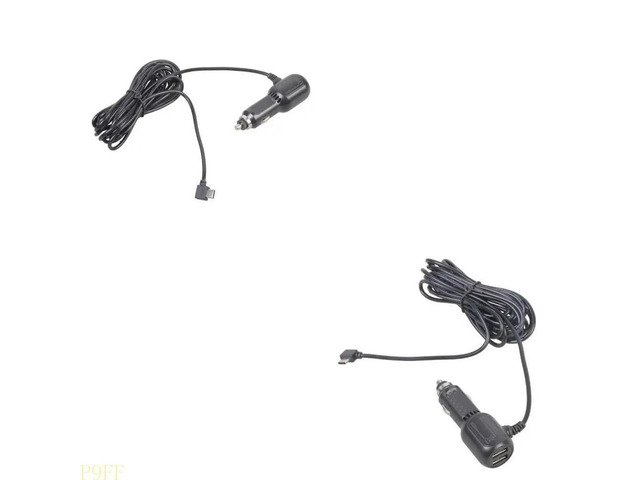 Double USB Car Charging Adapter With 342cm Angled USB C Cable Wire ligent Current Allocation For Dashcam Charging
