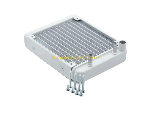 12 Pipe Aluminum Heat Exchanger Radiator for PC CPU CO2 Water Cool Systems Computer G1/4' Aluminum Radiator with Tube