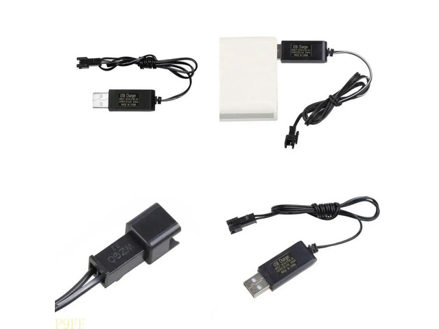 70cm Long Nicd NiMH Pack USB Charging Cable 2P Plug