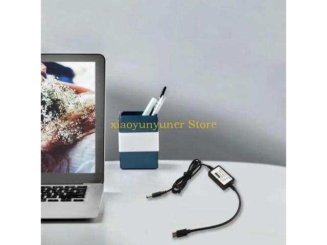 USB Type C Cable 12V 15V 20V 3A Input 24V 1A Output for 24V 5.5x2.1mm Electronics Cameras Led Lights 3D Printers