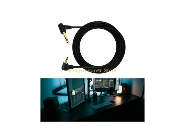 Durability Cord 6.35mm 1/4' Male to 3.5mm 1/8' Male TRS Stereo Cable
