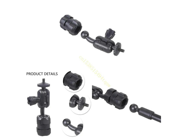360 1/4 To 17mm Ball Joint For Action Camera Monitor Mounting