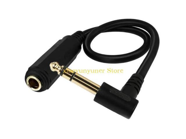 1/4In TRS Instrument Cable 6.5mm Male to 6.3SP Auditory Interconnects Balanced Stereo Auditory Cable for Electric Guitar