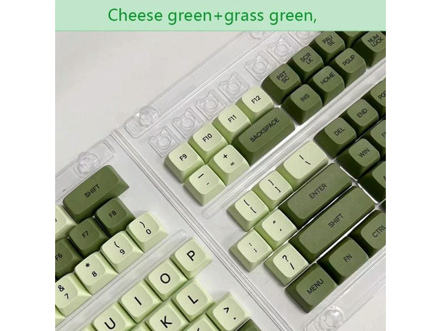 PBT Keycap XDA Profile Personalized Matcha English Keycaps Set 125PcsFor Gaming Mechanical Keyboard for MX-Switches DIY P9JB