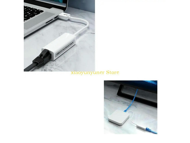 USB2.0 to RJ45 Ethernet Networking Card Adapter 10/100Mbps for Fast Speed Networking Connection