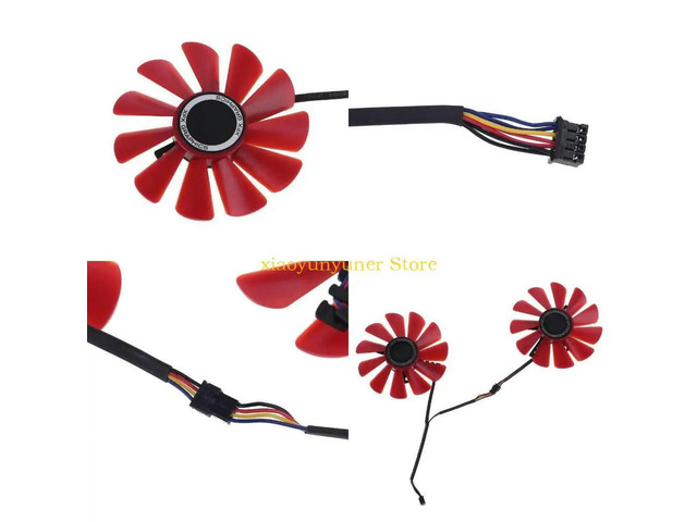 2pcs 85mm RX-570-RS RX-580-RS FD10U12S9-C Fan for XFX RX470 RX570 RS RX580 RS Video Graphics Card Cooling Replacement