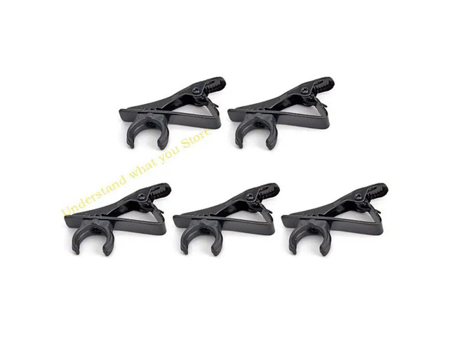 Professional Lapel Microphone Clip for Voice Chat and Video Calls Pack of 5