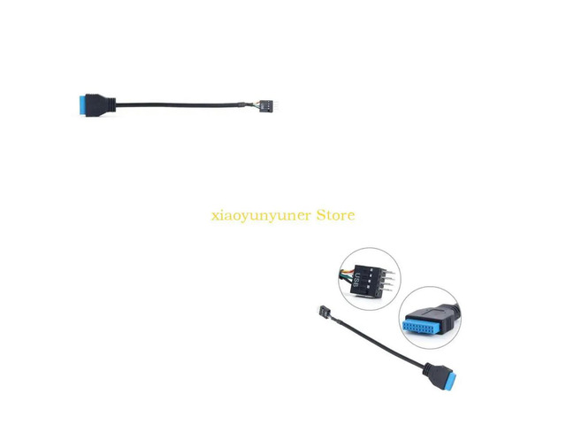 20Pin 19Pin USB 3.0 Female to 9Pin USB 2.0 Male Motherboard Cable Adapters Cord Computer Cable Connectors Motherboard