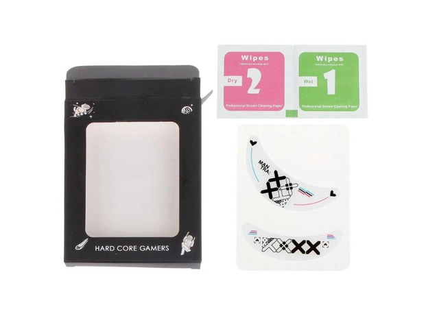 1Set 0.8mm Glass Mouse Feet Pedal for VGN Dragonfly F1/Pro/Pro Max Replace Mouse Glides Curve Edge Mouse Skates Sticker P9JB