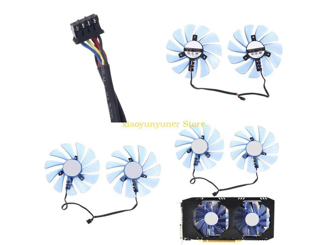 95mm Alternative FDC10U12S9-C CF1010U12S GPU Fan For XFX RX 580 RX590 HIS RX580 IceQ RX570 Graphics Card Cooling Fan