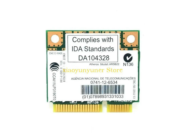 AR5B22 Fast Networking Card, 300Mbps BT4.0 For Small PCIE Laptops Mainboards Card