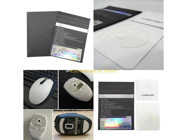 1Pack Ice Version Tiger Gaming Mouse Feet Sticker Mouse Glide Curve Edge Replacement Compatible for OROCHI V2 Mous