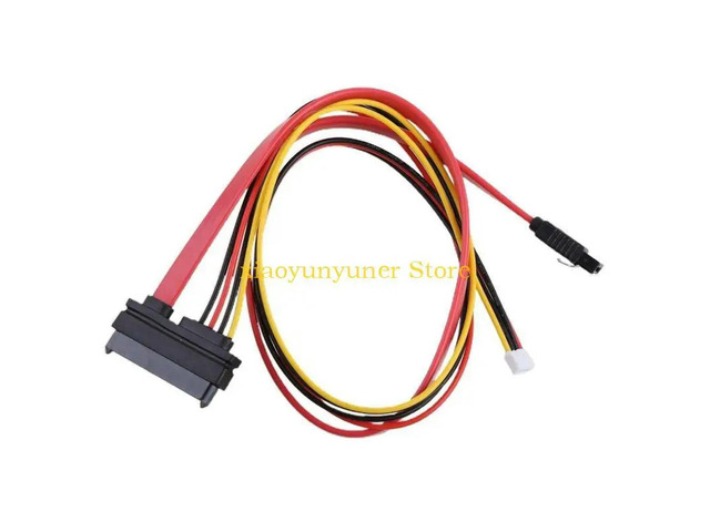 (7+15) 22-pin 2.5 'and 3.5' HDD SSD SATA Power Cord Male to Female Power Supply Cable Power Splitter Cable Connector