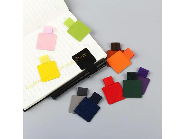 5 Pack Pen Loop Holder Strong Adhesive Leather Pencil Elastic Loop for Notebook