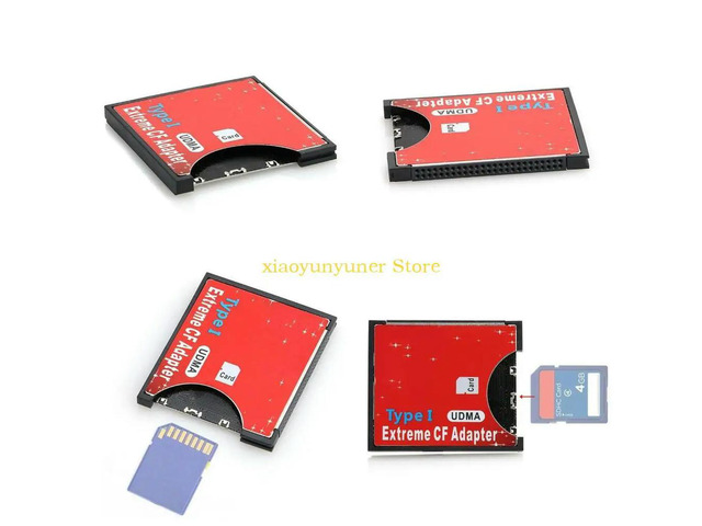 Micro-SD TF to CF Card Adapter Micro-SD SDHC SDXC to Compact Flash Type I Memory Card Reader Converter