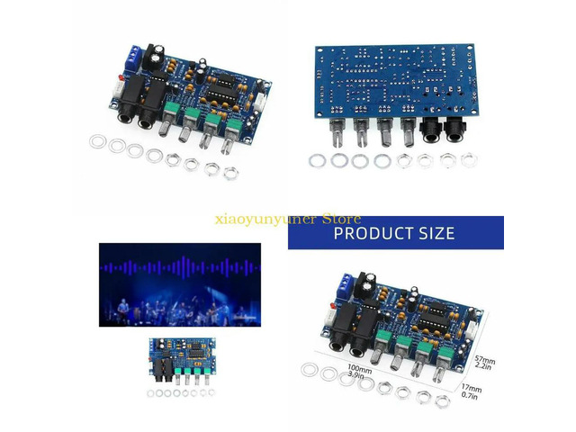 Microphone Amplifier Board XH-M173 Karaoke Reverberation Board For Dynamic Mics