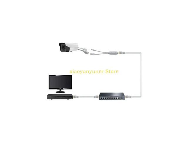 48V to 12V, IEEE 802.3af Compliant, 10/100Mbps PoE Splitter for Surveillance