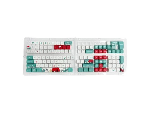 124PBT Heat Sublimation XDA Profile Coral Sea Keycap for Mechanical Keyboards Smooth and Oil-Proof PBT Keycaps P9JB