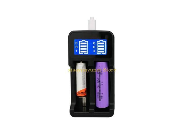 Rechargeable 2 Slot LCD Display for aaa/aa