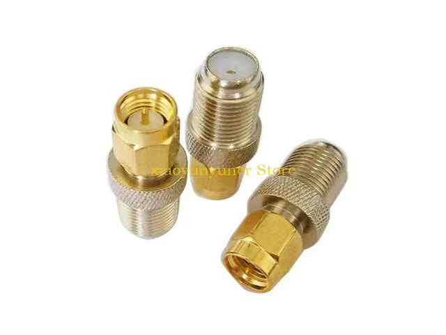10pieces Durability SMA Male to F Female RF Coaxial Adapter RF Converters for Home Theaters Straight Connectors