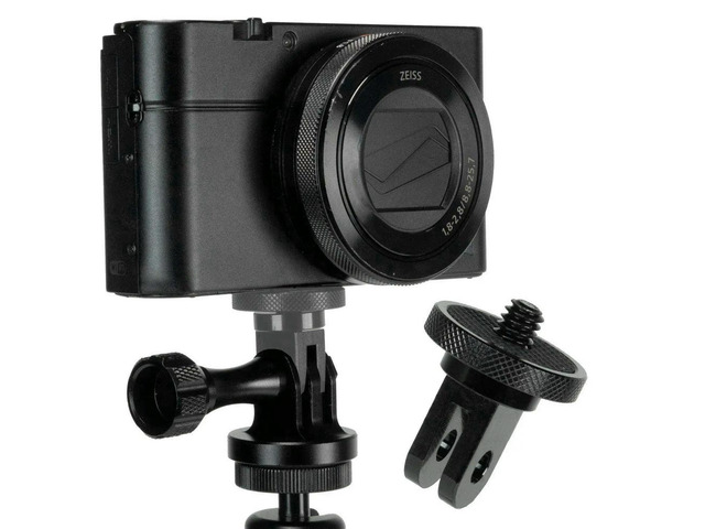 Camera Mount Adapter For Gopro Ecosystem - ¼-20 Conversion Adapter For Gopro Mounting System - Full 100% CNC Aluminum l