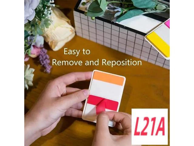 1200 Pieces Tabs 2 Inch Sticky Index Tabs, Colored Page Markers Repositionable Divider Tabs (60 Sets 10 Colors)