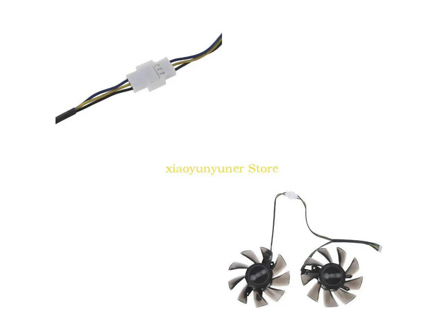 2pcs T129215BU VGA Fan Graphics Card Cooling Fan for GALAX GTX 1060 KFA2 GTX 1060 4Pin 12V 0.50A Fan