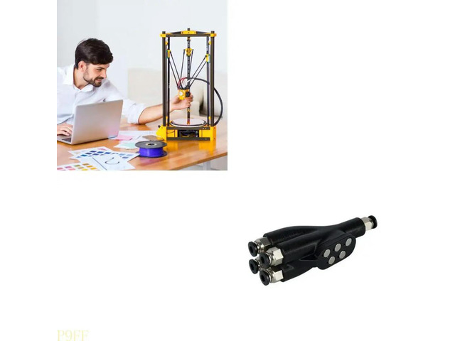 For X1C P1P/S 4 in 1 PTFE Adapter Pipe Expansion Port Connectors 4 Feeding Module 3D Printer Adapter Accessories