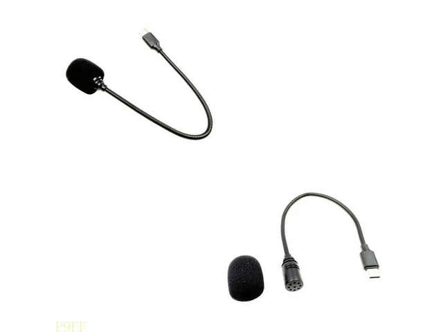Bendable Goosenecks USB C Microphones Adjustable Sound For Podcasting Video Calls