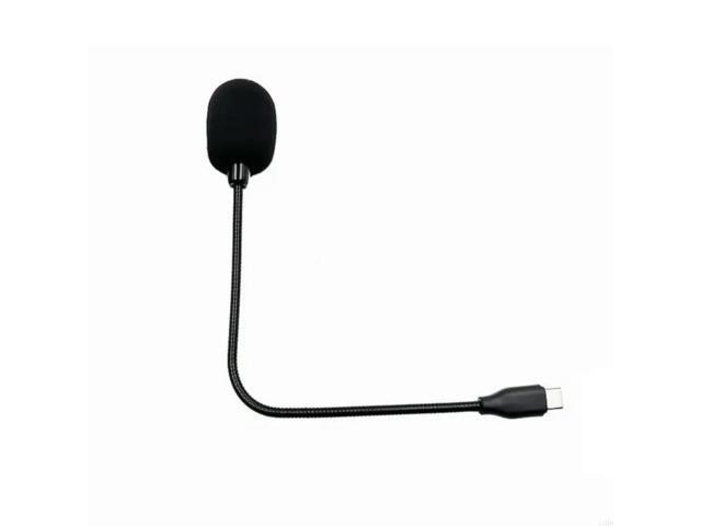 Gooseneck Microphone Type C with IC Chip 20Hz-16KHz Frequency Response Omnidirectional Mic & Windproof Sponge Cover