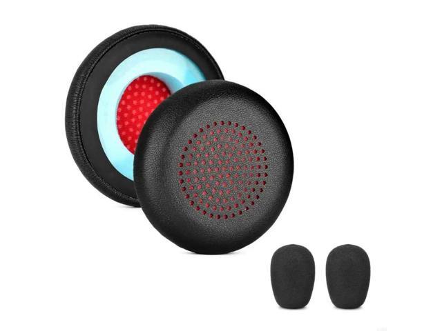 Replacement Ear Pads For Poly 4310 UC/4320 UC/ UC2 Soft Leather Headphones Earpads with Mic Cover