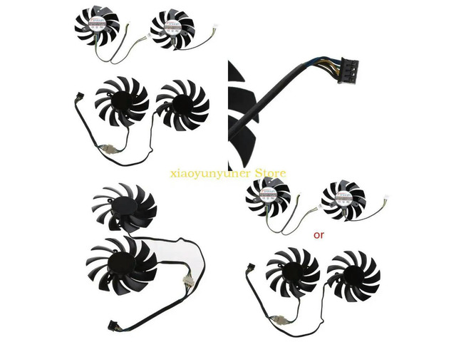 Cooling for 6930 7850 GTX 550 750 770 Server Cooling Fan 75mm 4Pin Video Card Cooling Fan Graphics Card Cooler Fan